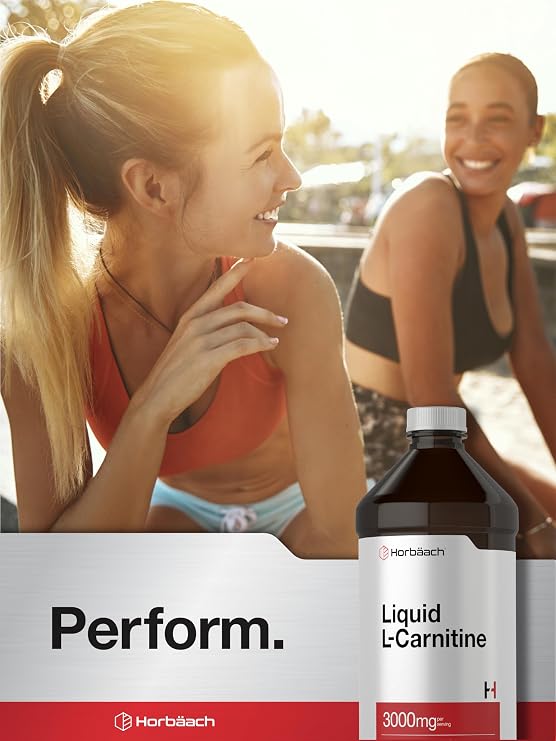 Horbaach L-Carnitine Liquid 3000 mg | 16 oz | Berry Flavor | Maximum Strength Supplement | for Men & Women | Vegetarian Non-GMO, and Gluten Free
