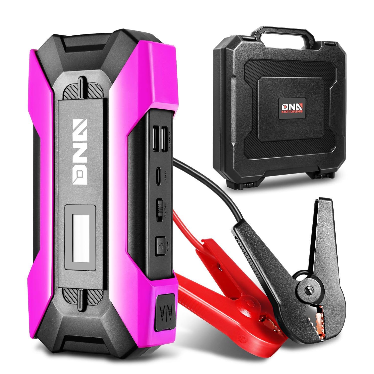DNA Motoring TOOLS-00268 12V 1500A 15000 mAh Multi-Function Portable Car Battery Jump Starter for Up to 7 0L