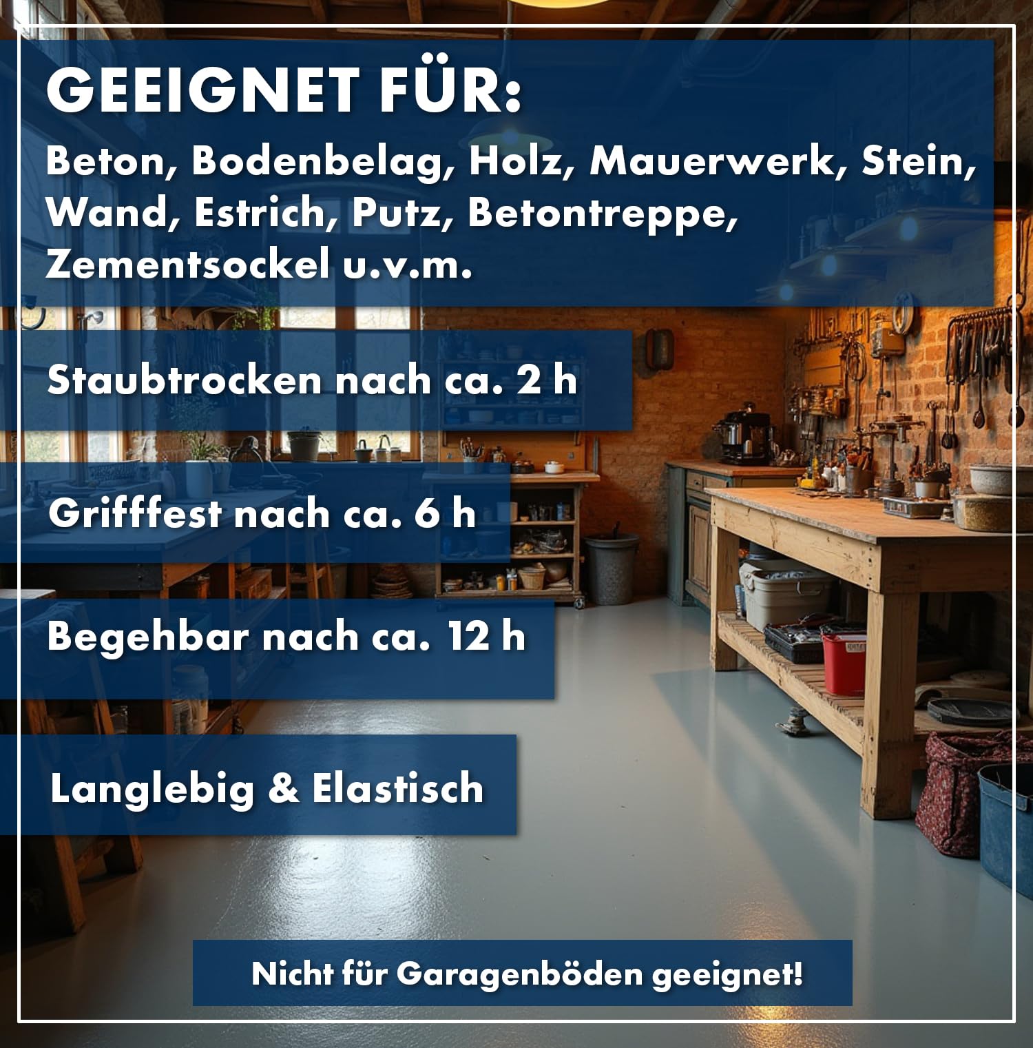 Wilckens Professional Flüssigkunststoff in 2,5L und 5L Farbtöne: RAL 7001/7016 Bodenbeschichtung (RAL 7016 5L)