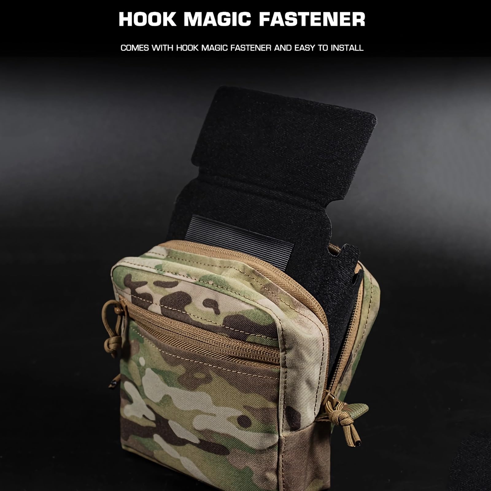Taktyczne etui MOLLE 6 x 6 GP, 2-pak, odporne na wstrząsy pudełko ochronne z wyściełanymi wkładkami piankowymi, przechowywanie sprzętu Airsoft EDC do polowania na zewnątrz, Bcp, Jeden rozmiar