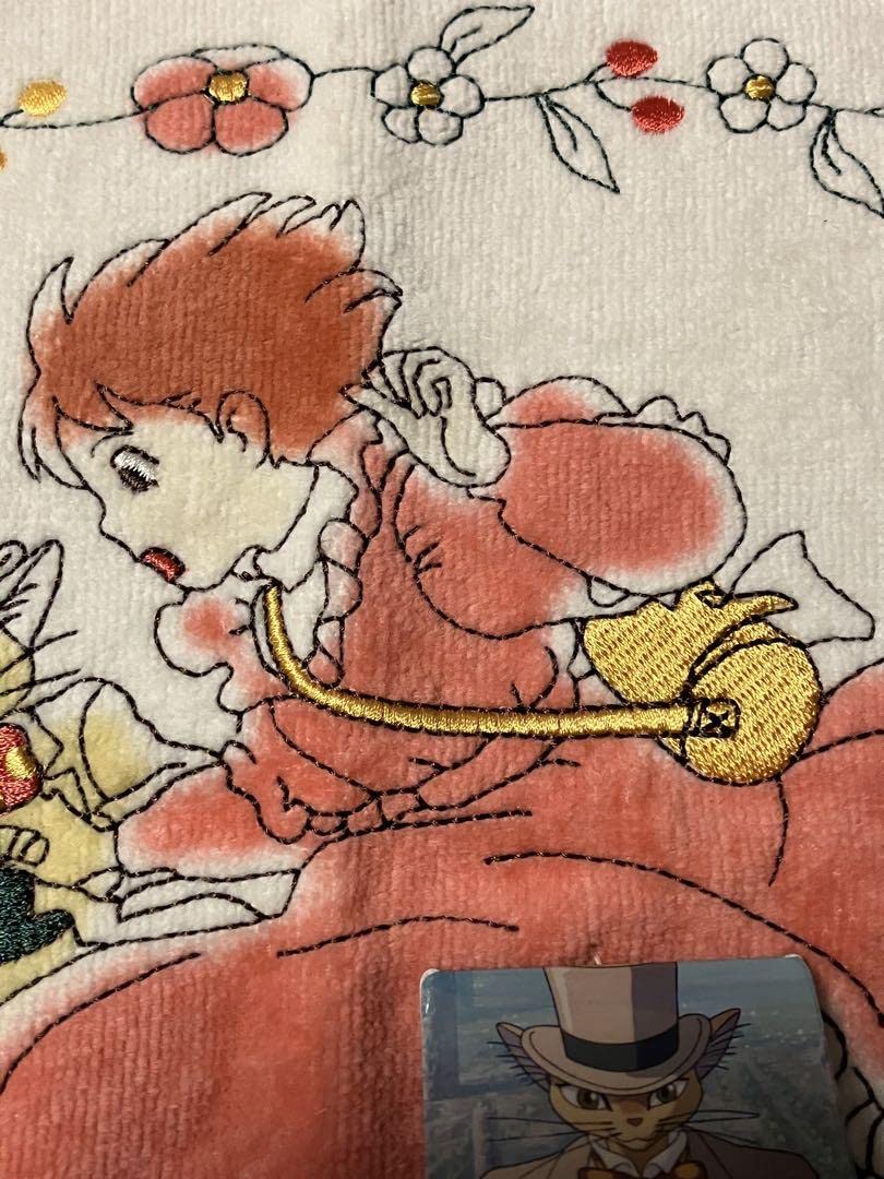 Amazon.co.jp: 耳をすませば 月島雫 猫の男爵 バロン ミニ タオル