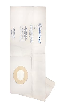 Janitized JAN-NSSP30-23 Premium استبدال الفراغ التجاري كيس الورق NSS Pacer 30 مكنسة كهربائية ، OEM # 32- 9 -082- 1 ، 3190791 عبوة 3