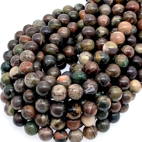 Oameusa Cuentas redondas naturales de ágata suaves, cuentas sueltas de ágata para hacer joyas, 15 pulgadas, 1 hebra por bolsa, al por mayor