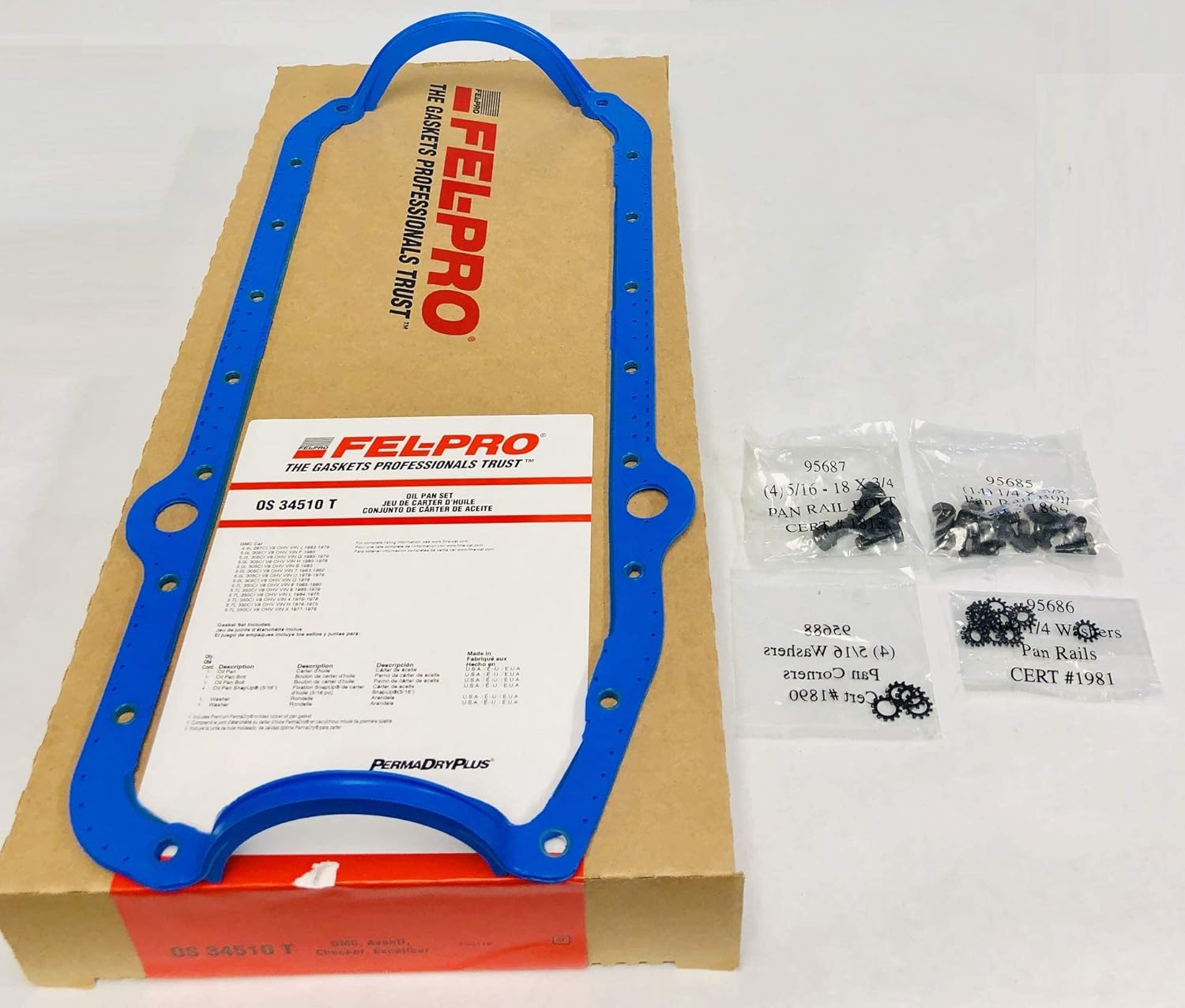 Stock Oil Pump & Pickup Screen,Steel Pinned Drive Rod & 1pc Gasket Compatible with 1965-1992 Chevy sb 400 327 307 283 267 262 Cars