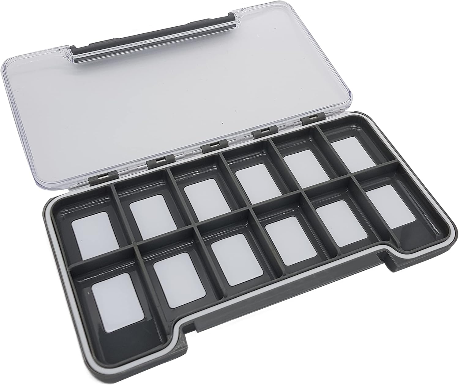 Fishing Fly Storage box with 12 sections BigaMart