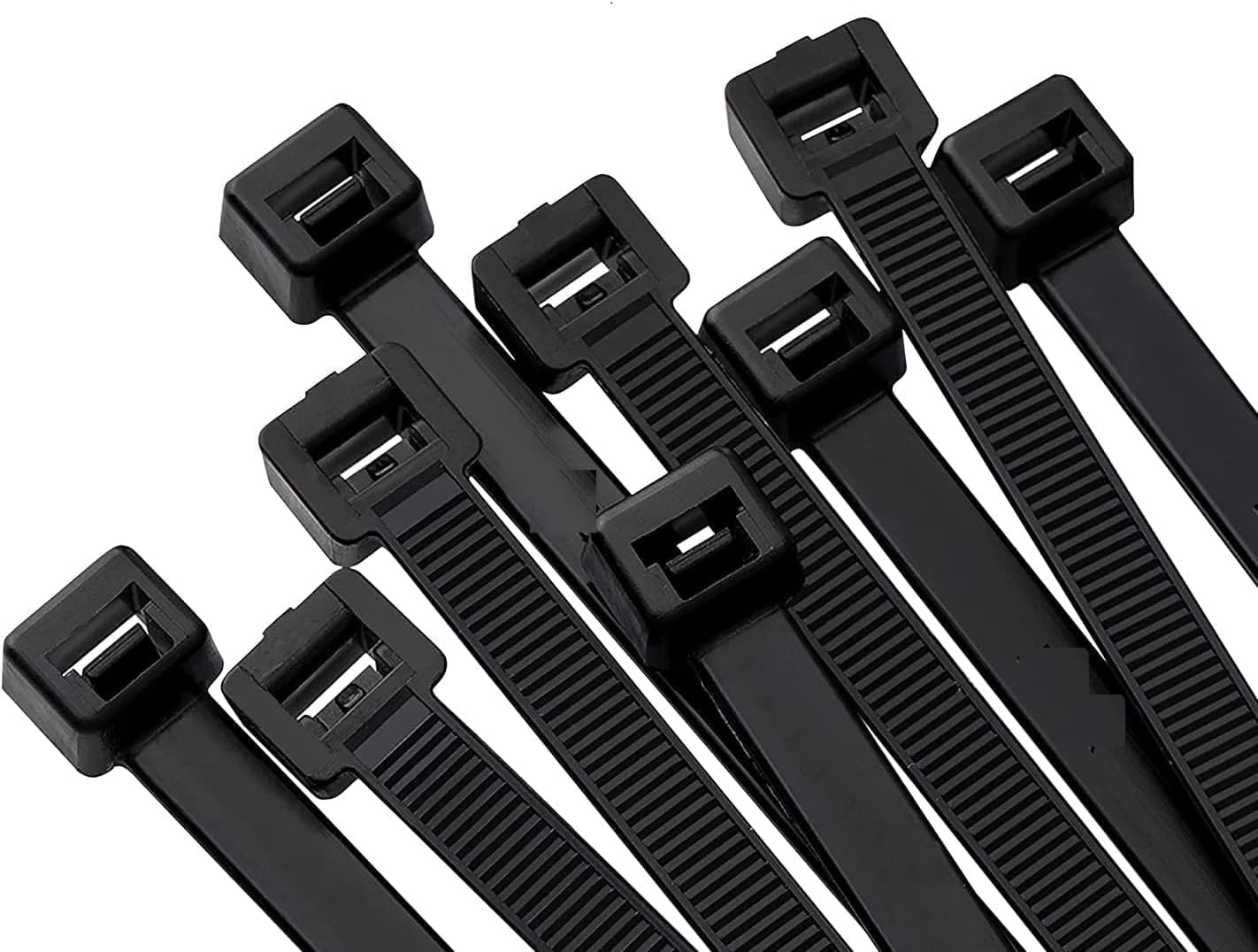 Birdflee Cable Tie 200 MMX 3.6 Mm_Black Set of 500 Pcs | Wire Zip | Cable Lock | Strong and Durable Zip Locker