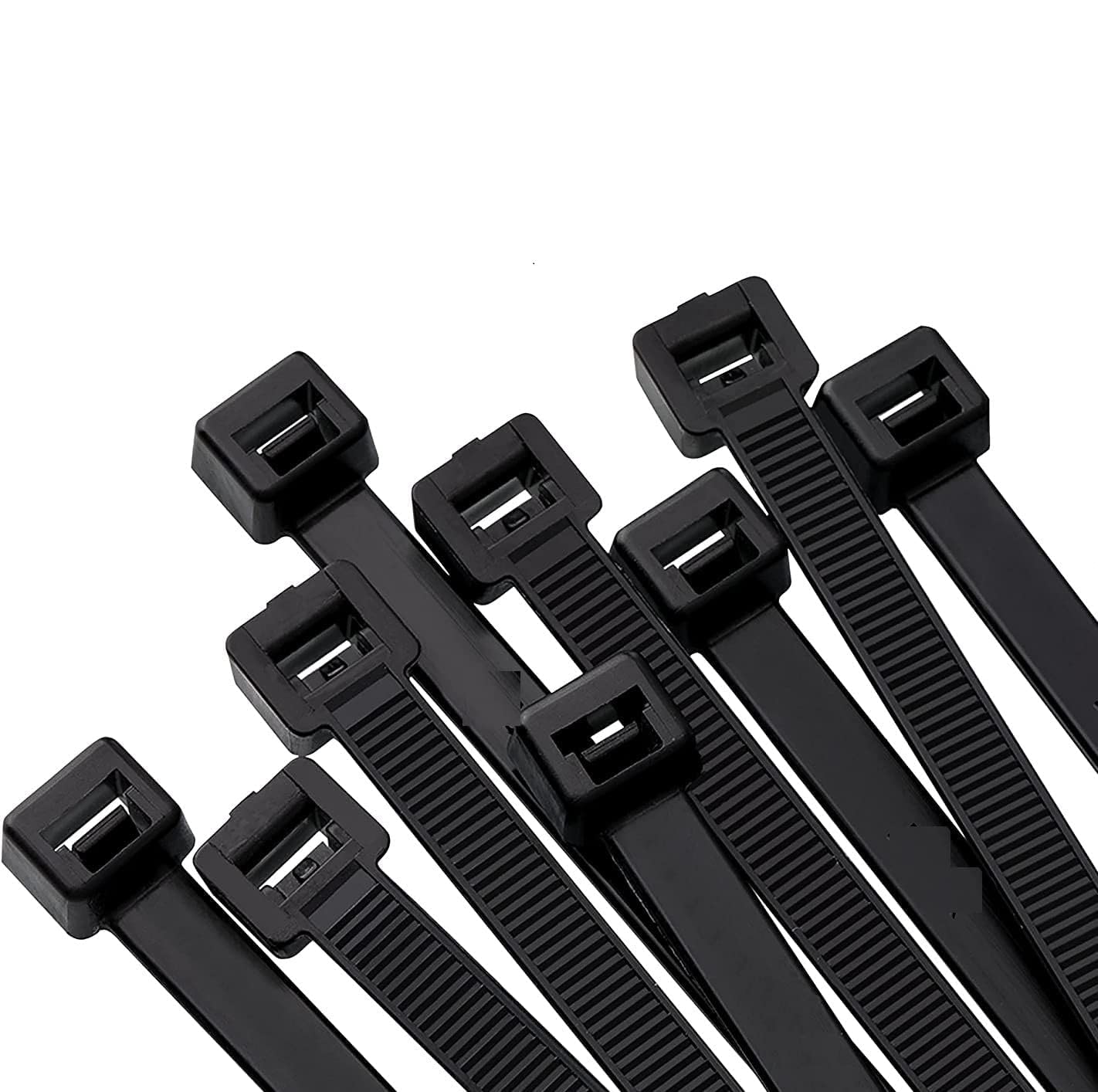 Birdflee Cable Tie 200 MMX 3.6 Mm_Black Set of 500 Pcs | Wire Zip | Cable Lock | Strong and Durable Zip Locker