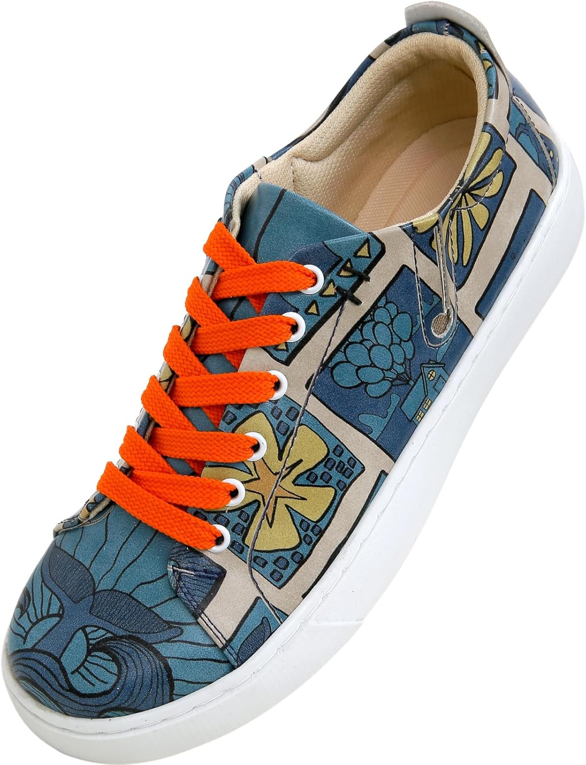 DOGO Vegan Leather Sneakers for Women - Handmade and Unique Fashion Sneakers for Women