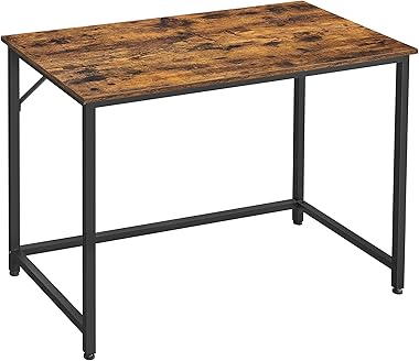 VASAGLE Computer Desk, Writing Desk, Small Office Table, 50 x 100 x 75 cm, Study, Home Office, Simple Assembly, Steel, Indust