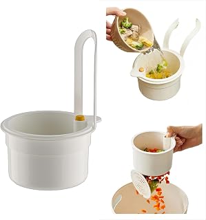 2025 New Faucet Hanging Strainer, Self-Cleaning Kitchen Sink Food Waste Catcher, Easy Automatic Dumping Drain Filter with Bottom Release (White-1pcs)