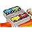 Wooden Car Ramp Race Track Toy - Toddler Car Playset - Replacement Cars 4 Pack - Matching Click Clack Track Vehicles Toddlers -Racing First Sport Cars for 18 Months -Stocking Fillers Stuffers Kids