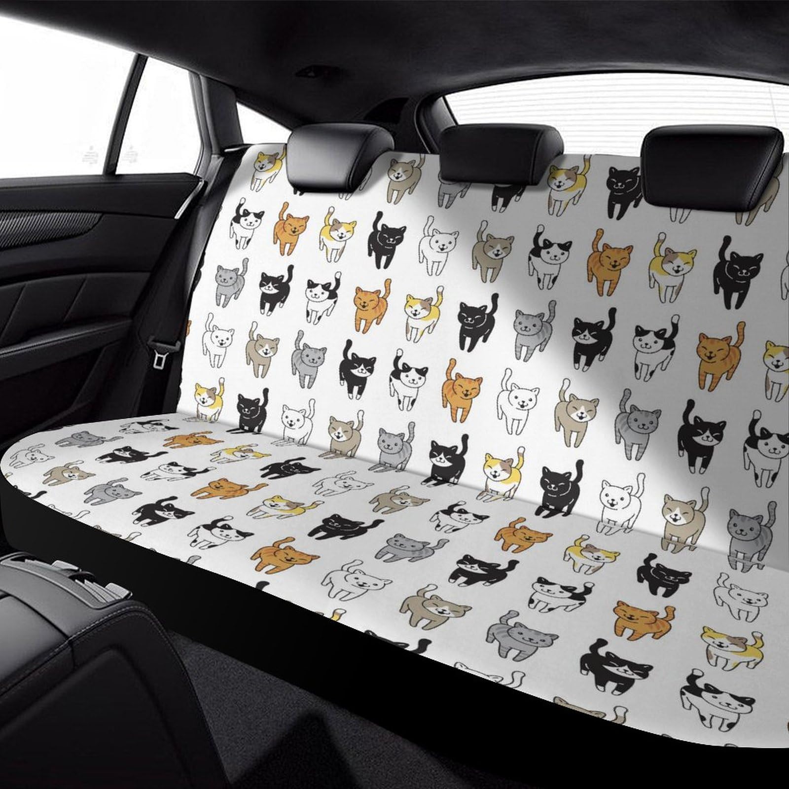 Amazon.co.jp: 車シートカバー かわいい 可愛い 猫柄 カーシートカバー 