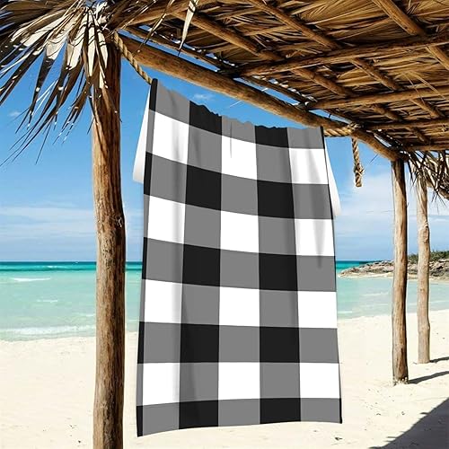 Miniatura 2 de Toallas de playa de microfibra de gran tamaño para adultos, toallas de playa súper absorbentes para novio, novia, playa, 74 x 37 pulgadas