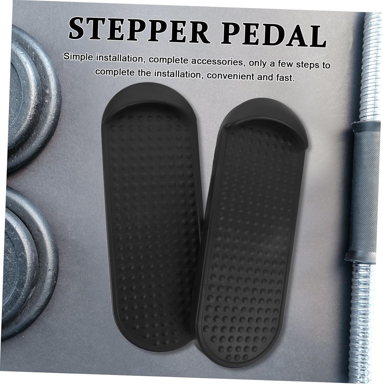 Step Platform for Exercise 1 Pair Elliptical Machine Foot Pedals Sturdy Plastic Fitness Equipment for Home Workout for Seniors and Aerobic Training