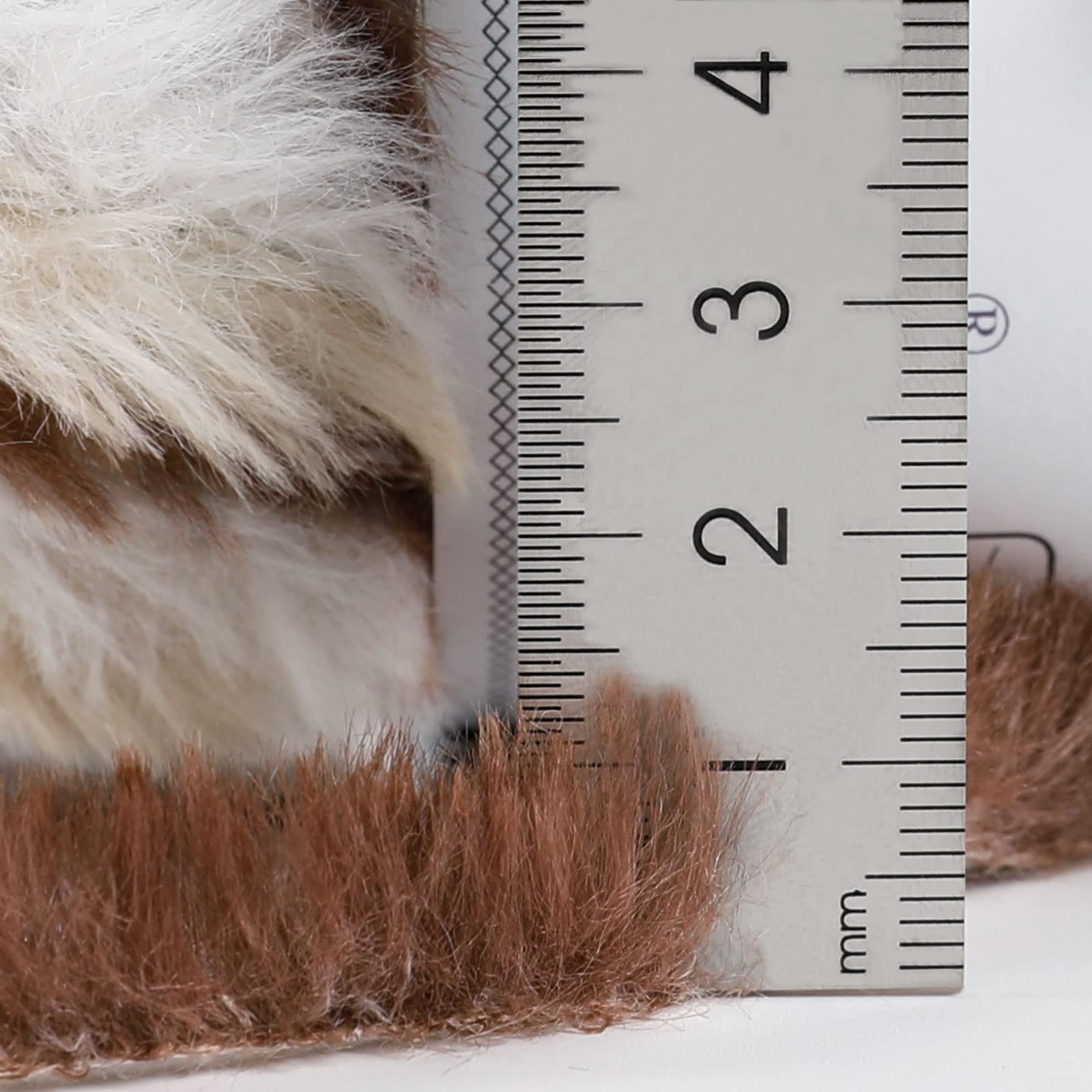 Pretty Jolly 4 Balls Faux Fur Yarn Super Soft & Fluffy, Crochet & Knitting, Chunky Eyelash Yarn (Calico Cat) - Image 4