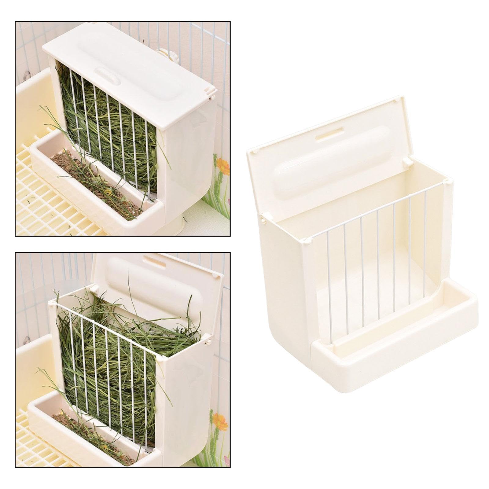 Station d'alimentation en Foin, Râtelier à Foin, Cage, Station d'alimentation Multifonctionnelle, Distributeur pour Cobayes, Distribut