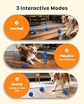 Xeuch Balles de chien interactives intelligentes, Balle de déménagement automatique pour chiens moyens et grands, Nouveau ETPU Matériel, mouvement activé Rolling & Jouet rotatif pour l'enrichissement des chiens & Stimulation