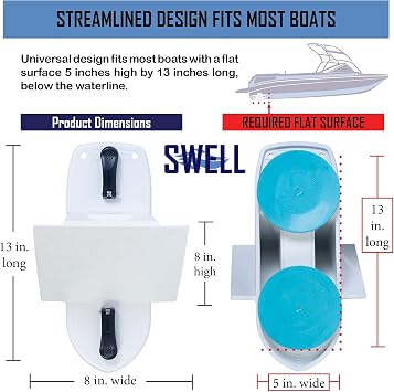 SWELL Wakesurf CreatorTM 2.0 Surfing Wavesurf Shaper - Wave Generator - Wake Gate - Surf Gate - Floating - Durable