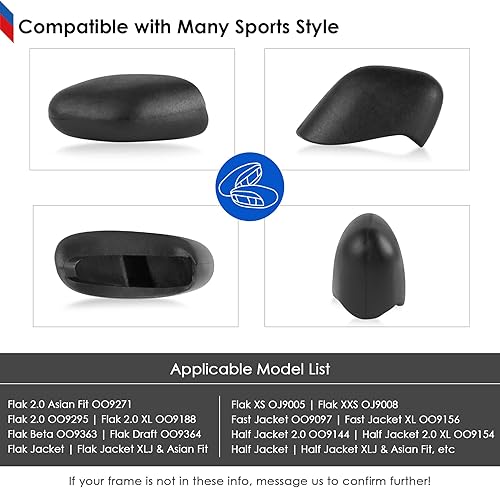 Miniatura 5 de BLAZERBUCK Almohadillas nasales de repuesto para gafas de sol Oakley Flak 2.0Flak 2.0 XLFlak 2.0 Asian FitFlak XSFlak XXS