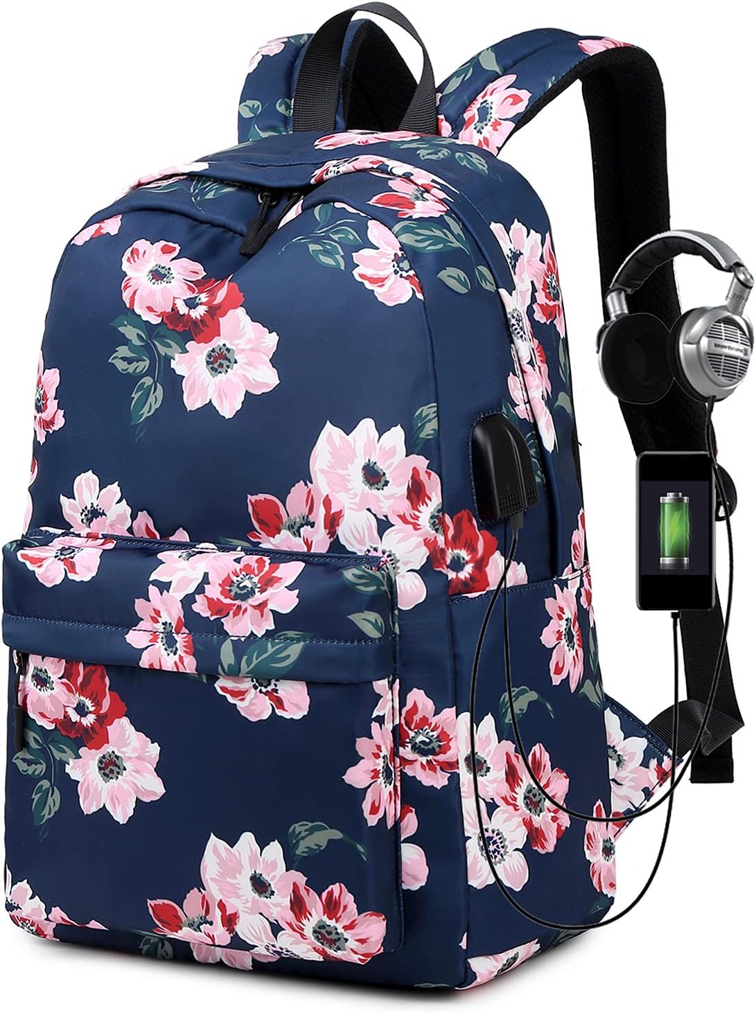 leaper floral backpack