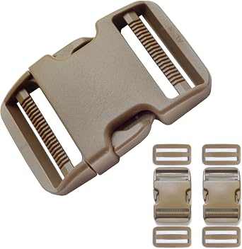 Buckle for 1/1-1/2/2Strap, Side Release Buckles Plastic Buckle for 1 in/1.5 in/2 in Webbing Backpack Replacement