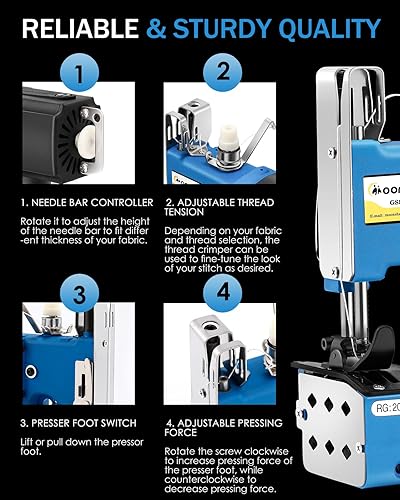 Miniatura 4 de Máquina de cierre de bolsas Máquina industrial de cierre de bolsas Máquina de coser de bolsas Máquina de embalaje automática de alcantarillado de