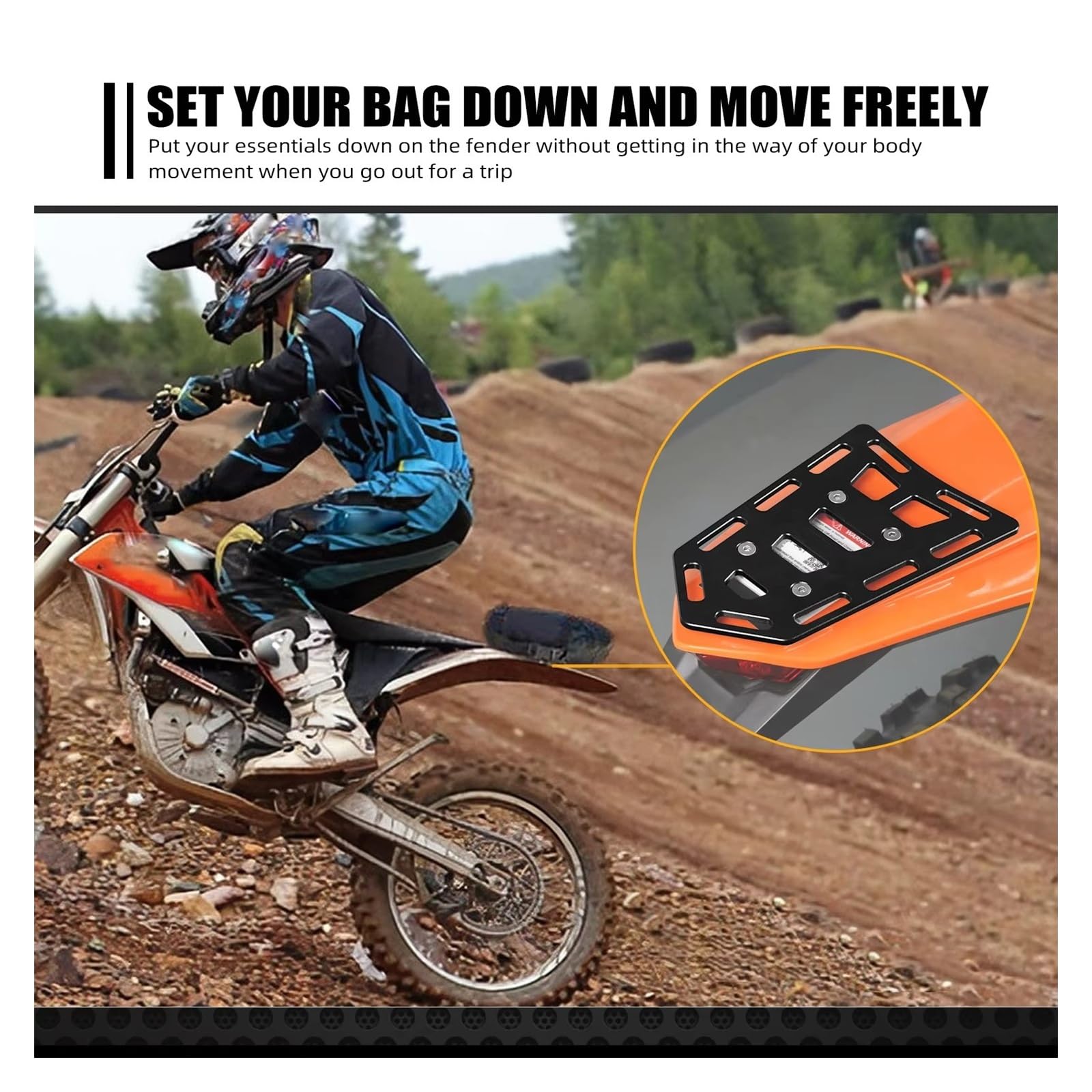 Portapacchi Moto Per Beta 125-430 Per RR 2010-2025 Praticamente Per Qualsiasi Dirt Dualsport E Per Portapacchi Posteriore Per Enduro Bici