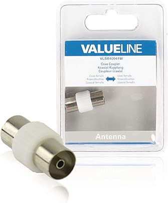 Valueline VLSB40941W connettore coassiale pezzo i Valueline VLSB40941W connettore coassiale pezzo i