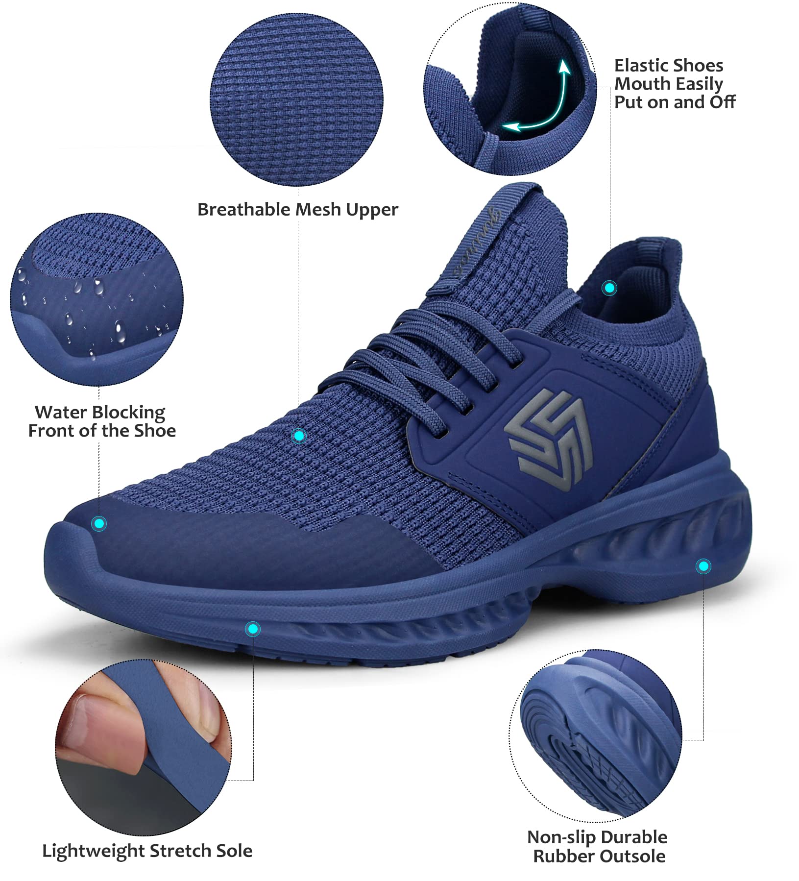Giniros Sneakers Donna Scarpe Running Ginnastica Donna Corsa Camminata Trekking Tennis Outdoor Fitness Sportive Palestra Scarpe da Lavoro Leggere Traspiranti Casual Scarpe Comode Donna per Jogging