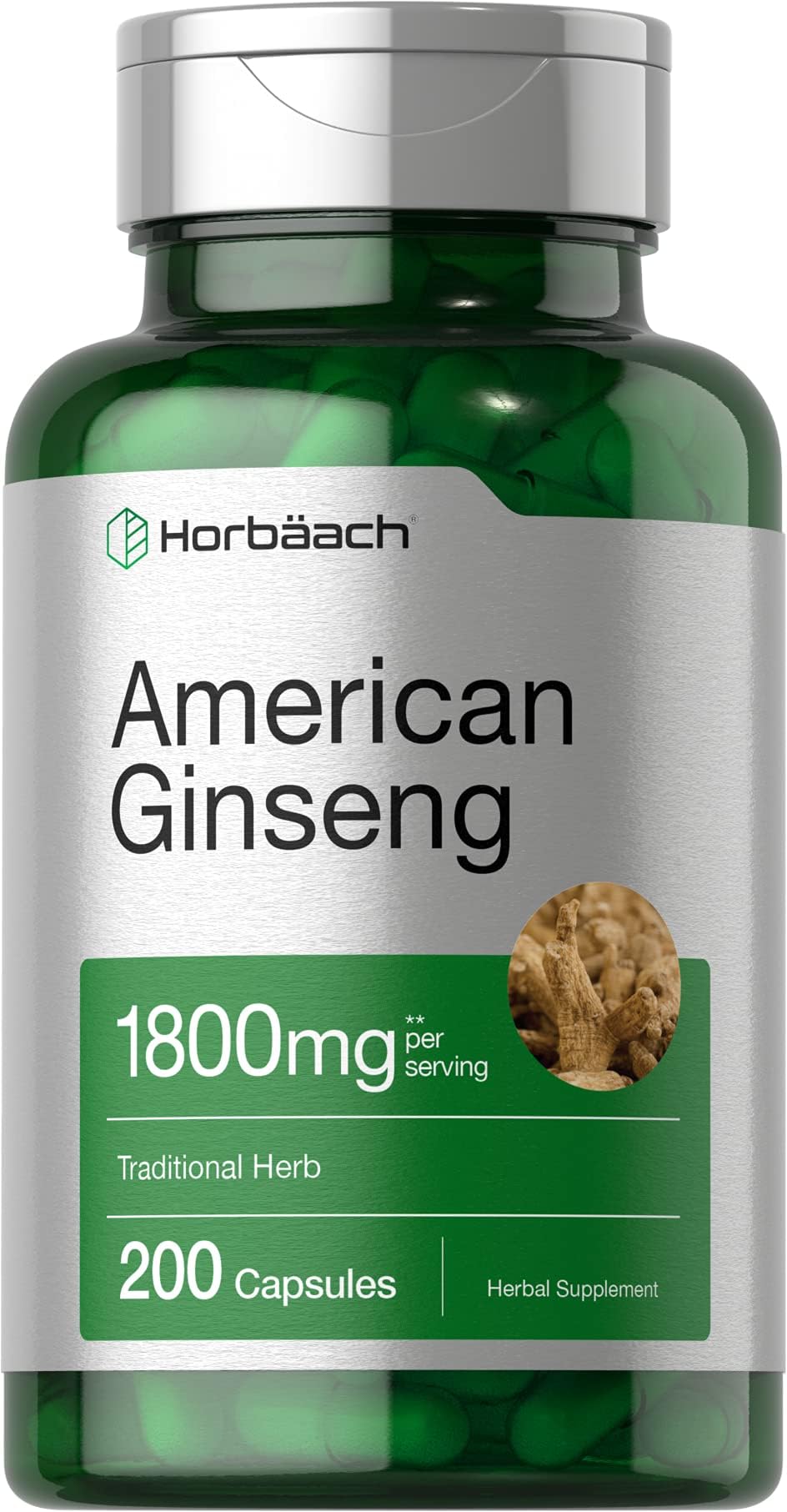 Nutricost Panax Ginseng 1000mg, 240 Capsules Non GMO