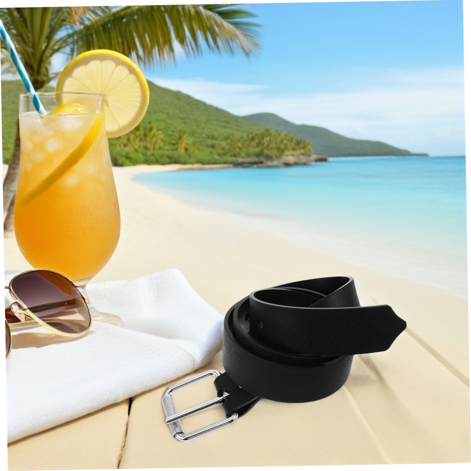 Cabilock Ceinture de Plongée avec Poids Antidérapante pour Immersion et Snorkeling Sangle avec Boucle Rapide Ceinture Stabilisatrice pour Hommes Noire