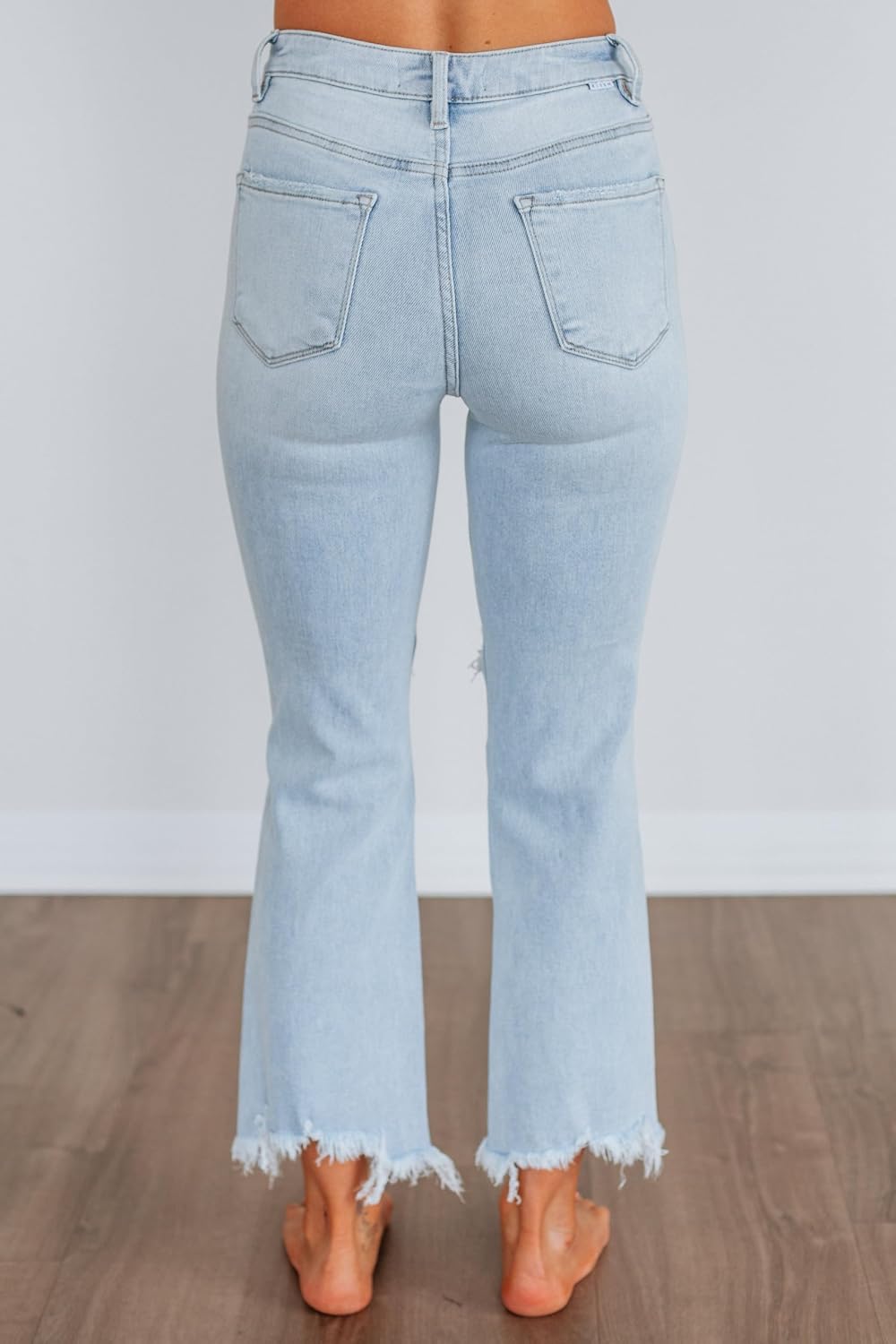 Wild Oak Boutique Rudy Risen Jeans, Vintage Light Wash Straight Leg Denim image 5