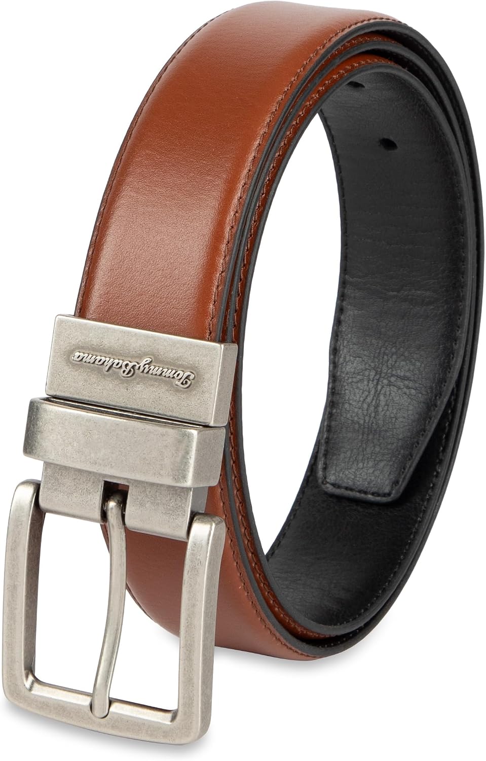 Tommy Bahama Men's 2‑in‑1 Reversible Belt, Versatile Casual Style for Work, Weekend & Vacation Wear