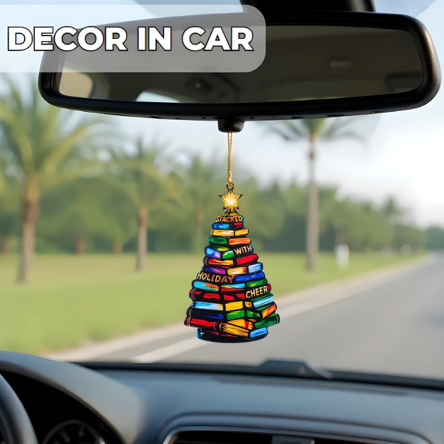 Book Christmas Ornament 2025, Bookish Gift for Women, Tree Decor Ornaments Gifts for Book Lovers, Teacher, Bookclub - Image 7