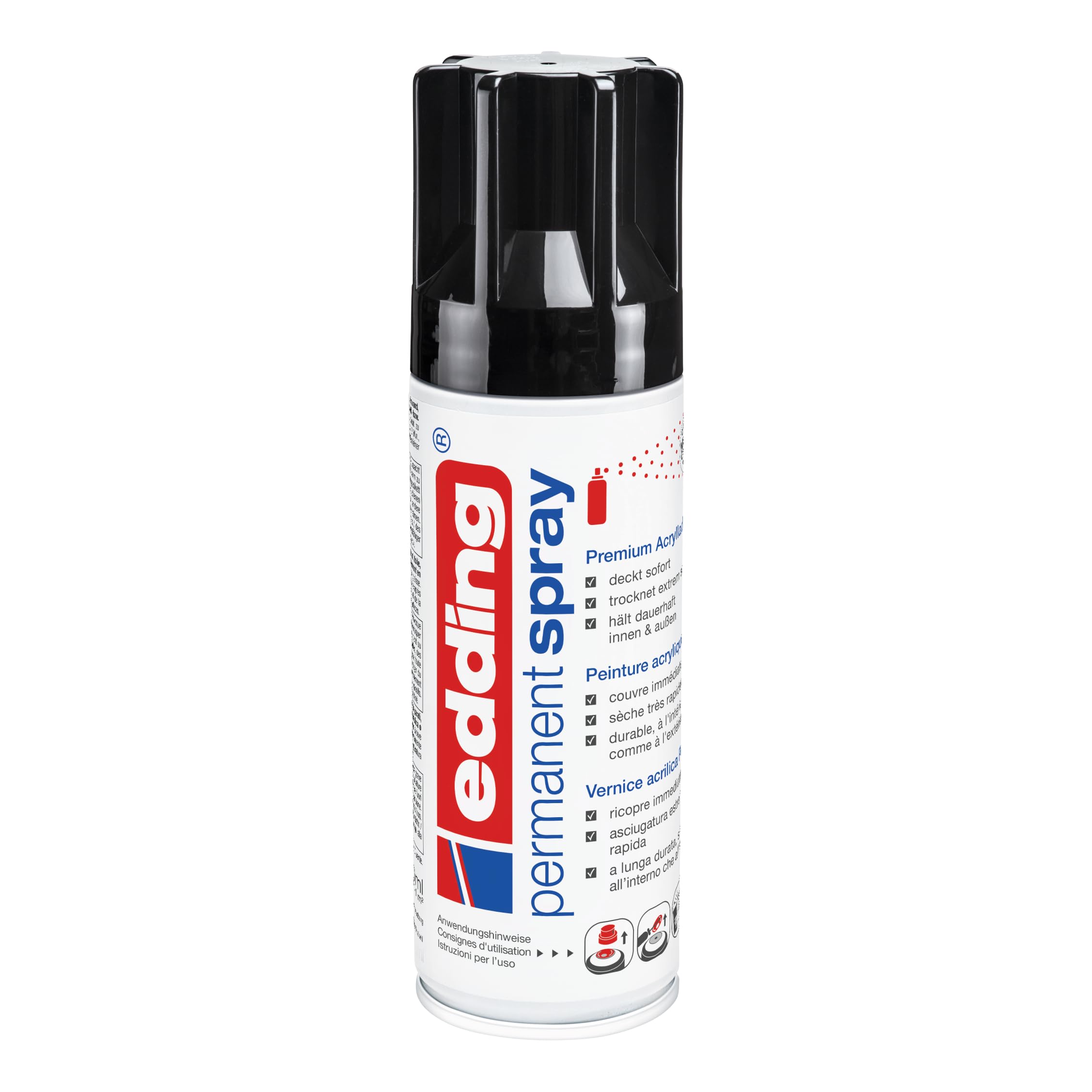 Vernice Spray Aerosol Nero Opaco 400 Ml: Per Metallo, Legno, Plastica E - Foto 2