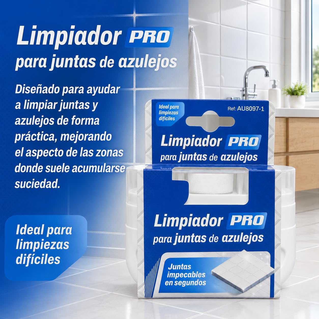 Limpiador de juntas 100 ml, cepillo mágico para azulejos, pack de 12