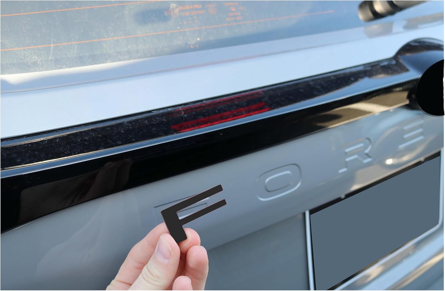 Limitless-Parts Rear Trunk Tailgate Letter Inserts Compatible with 2025 Subaru Forester New Body Style 1/16" Letters with Adhesive- Orange