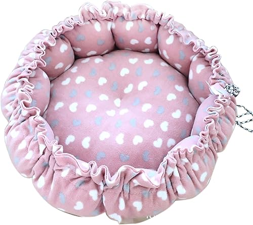 YIKANGHENG Cama para gatos, nido de algodón rosa de 13 pulgadas de diámetro, para gatos, perros y otras mascotas (pequeño) disponible en Yaxa Costa Rica