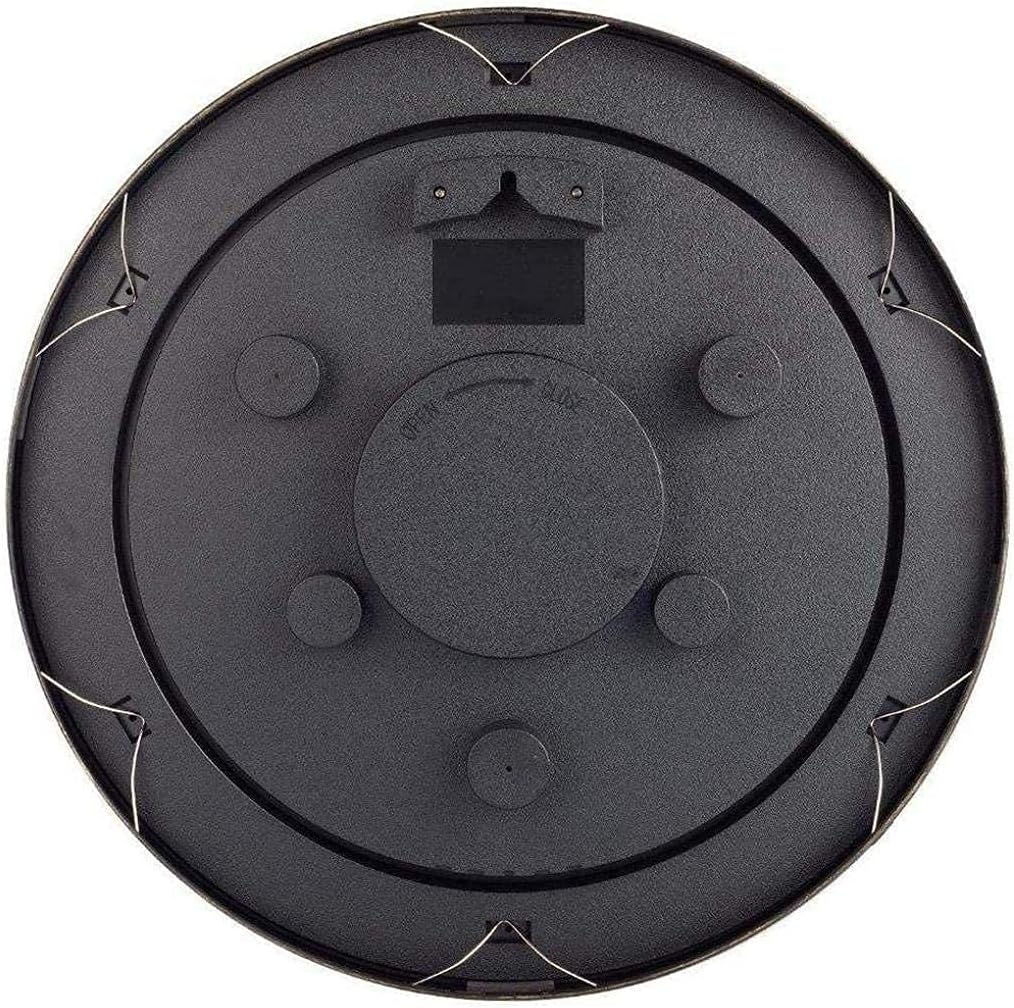 Outdoor Garden Wall Clock, with Thermometer and Humidity Waterproof and Sunscreen Outdoor Wall Clock, Indoor Outdoor Decoration