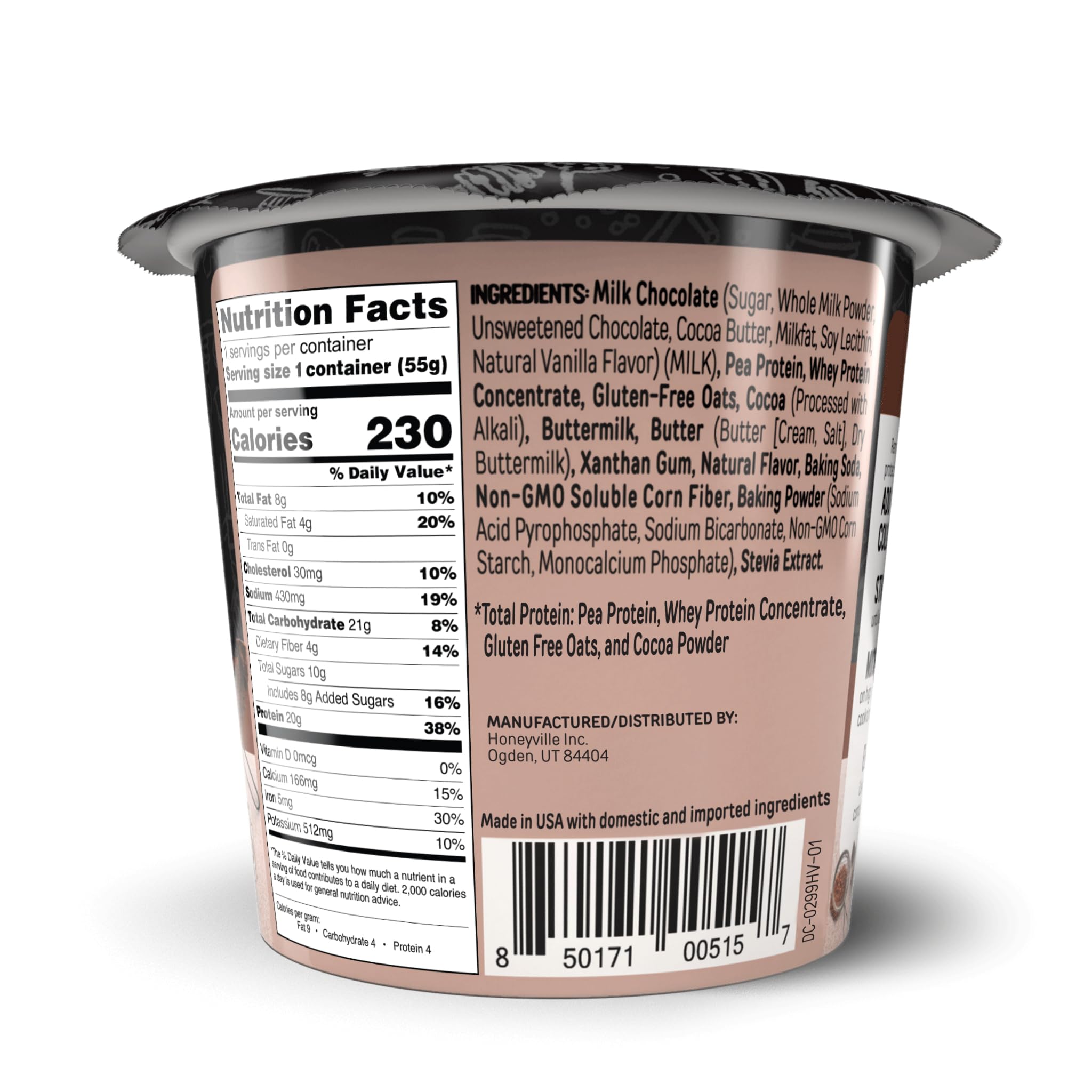 FlapJacked Mighty Muffin, Double Chocolate, 12 Count by FlapJacked