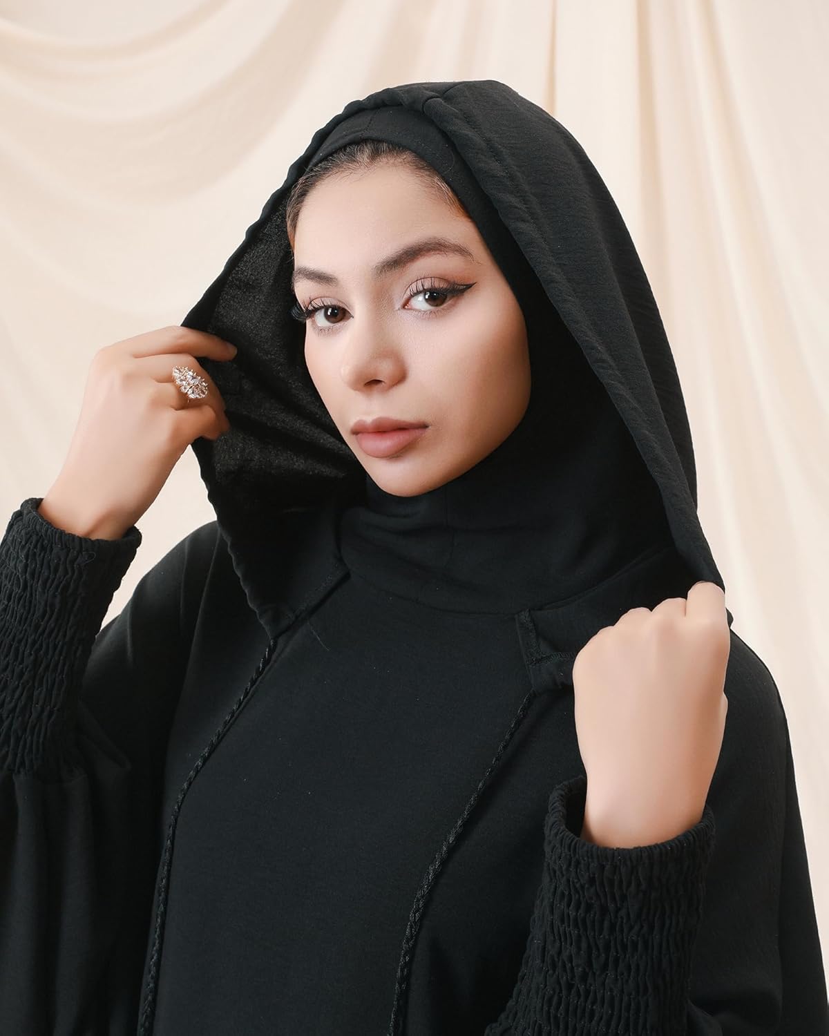 Abaya with Hat - Muslim Abaya Dress for Women Comfortable & Versatile for Travel & Prayer