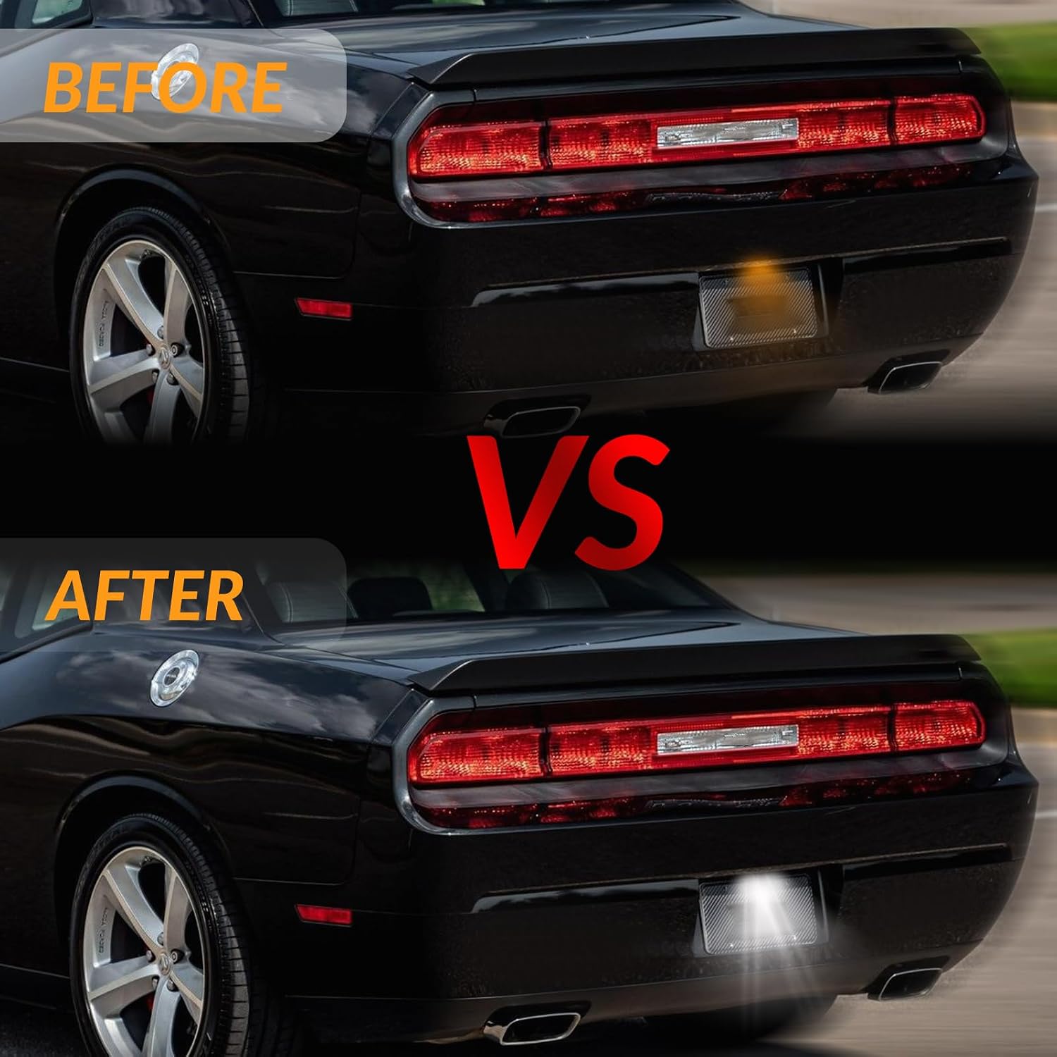 LED License Plate Light For 2006-2014 Dodge Charger Challenger Avenger Magnum Dart Tag Lamp Assembly, 6000K White 1PCS