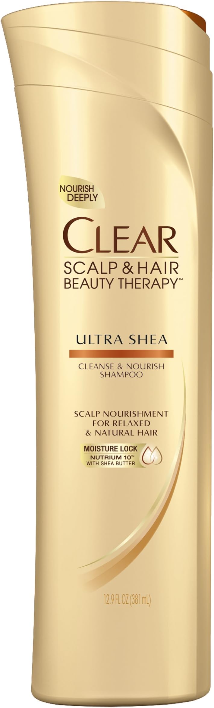 Clear Scalp & Hair Ultra Shea Nourishing Shampoo With Shea Butter, 12.9 oz