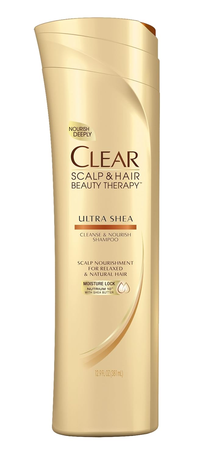 Clear Scalp & Hair Ultra Shea Nourishing Shampoo With Shea Butter, 12.9 oz