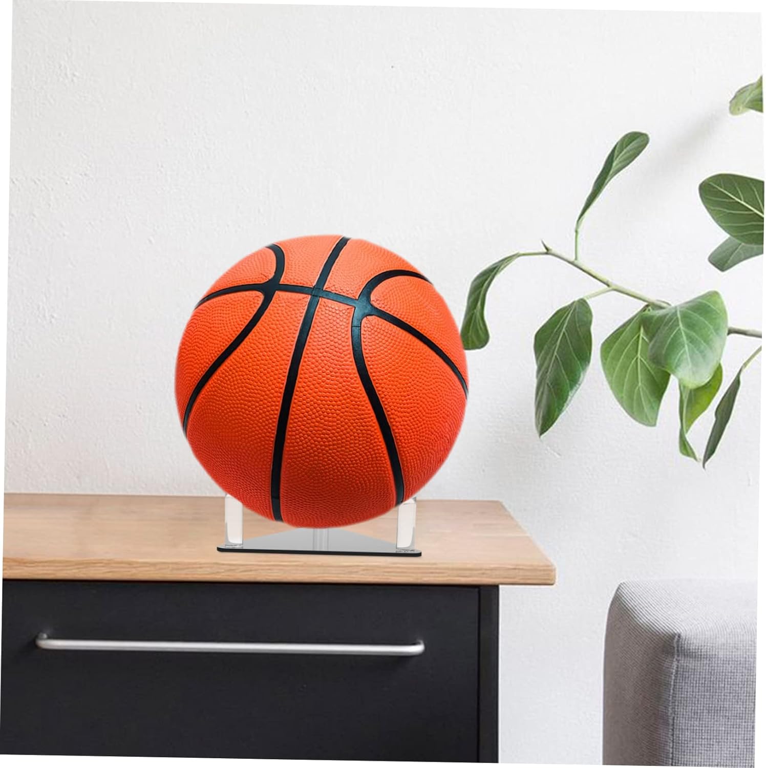 POPETPOP 8pcs Sports Display Stand Basketball Football Holder for Memorabilia for Home Office Collectors Simple Design Material