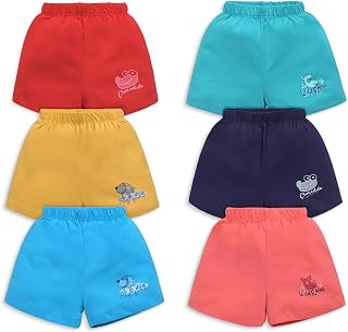 LuvLap Baby Boys & Girls 100% Cotton Shorts Sets Pack of 6 Price In India