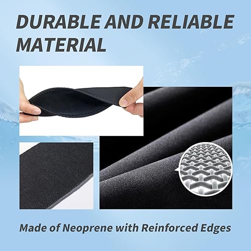 Miniatura 5 de BRBASAP Juego de 3 piezas de neopreno para máscara de buceo, protector de pelo, accesorios para deportes acuáticos para máscaras de buceo y