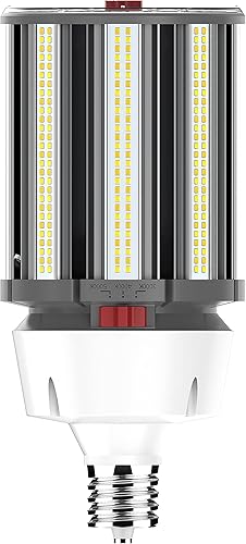 Satco Lámpara LED S23145 Hi-Pro de potencia y temperatura de color seleccionable, repuesto HID, base EX39, 120W100W80W, 3000K4000K5000K, (1 bombilla