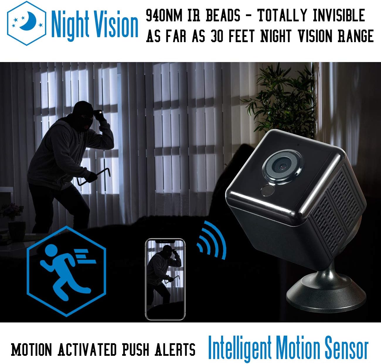 Gеt Chеар Prісе AREBI Spy Camera WiFi Hidden Mini Camera - Real 1080P HD Wireless Nanny Cam Portable Baby Monitor Security Camera with Phone App, Night Vision, Motion Detection Smallest Cam A22 Pro [2022 Newest]