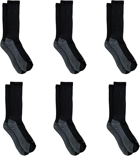 Miniatura 2 de Dickies Calcetines Dri-Tech originales para hombre con control de humedad hasta el tobillo, disponibles en tallas M-XXL (6, 12, 18 pares)